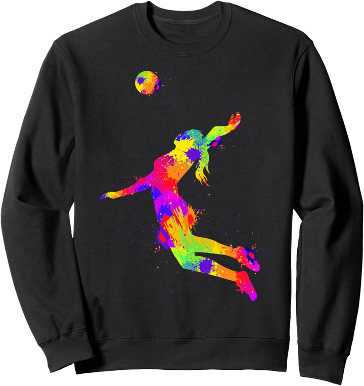 Volleyball Mädchen Volleyballerin Frauen Sweatshirt