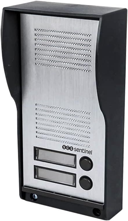 SCS Sentinel - PAF0007 - Audiokabelgebundene Türsprechanlage für 2 Wohnungen - Türsprechstelle mit A