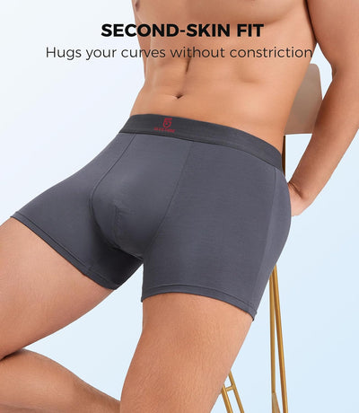 GLESTORE Boxershorts Herren Unterhosen Männer 5er Pack Modal Unterwäsche Hipster Sport Underpants M