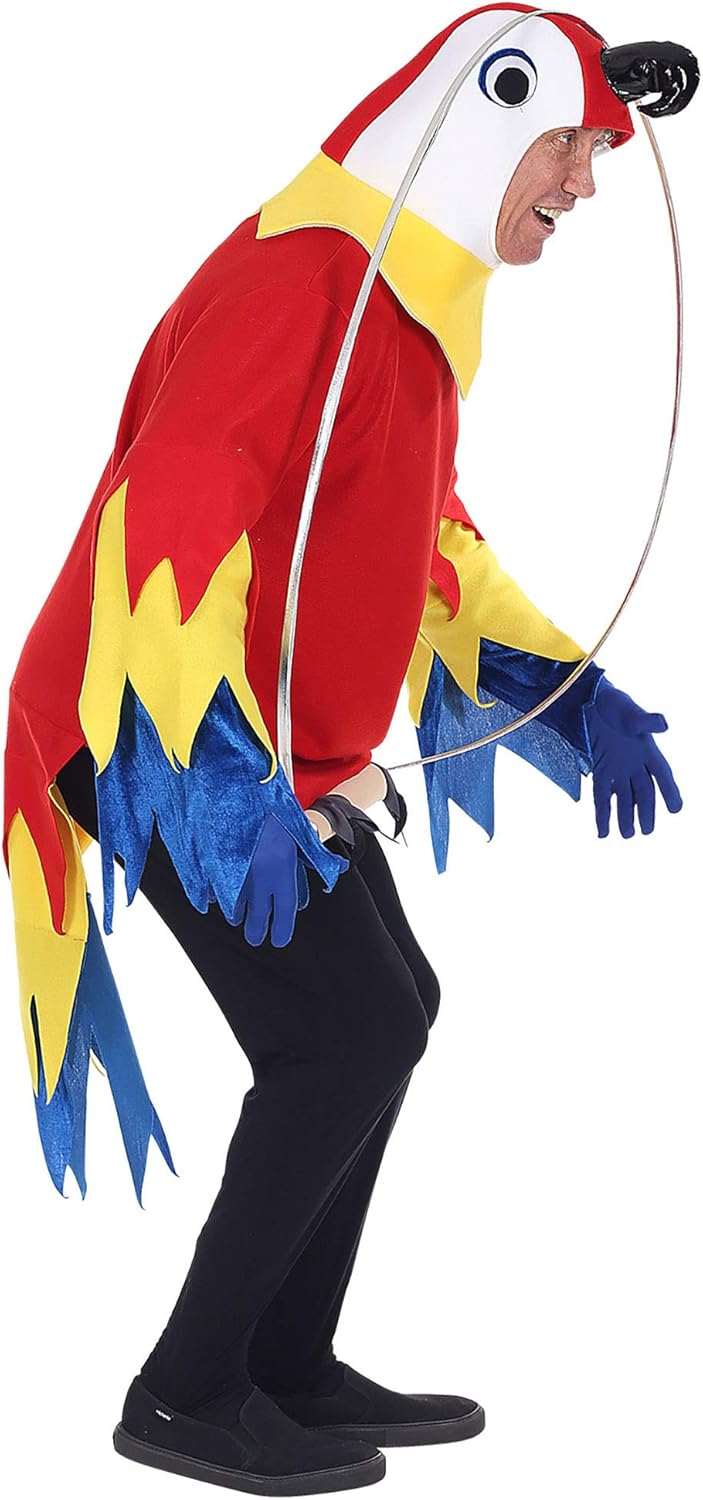 "PARROT ON A PERCH" (costume, mask) - (M/L) M-L, M-L