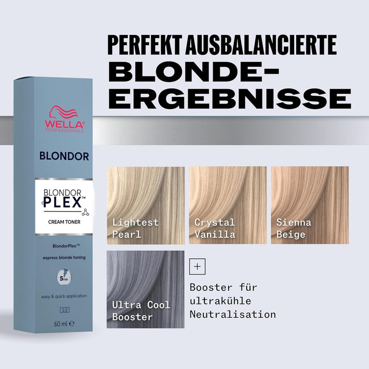 Wella Professionals BlondorPlex Cream Toner /16 Lightest Pearl – Creme-Tönung mit Bond-Builder-Techn