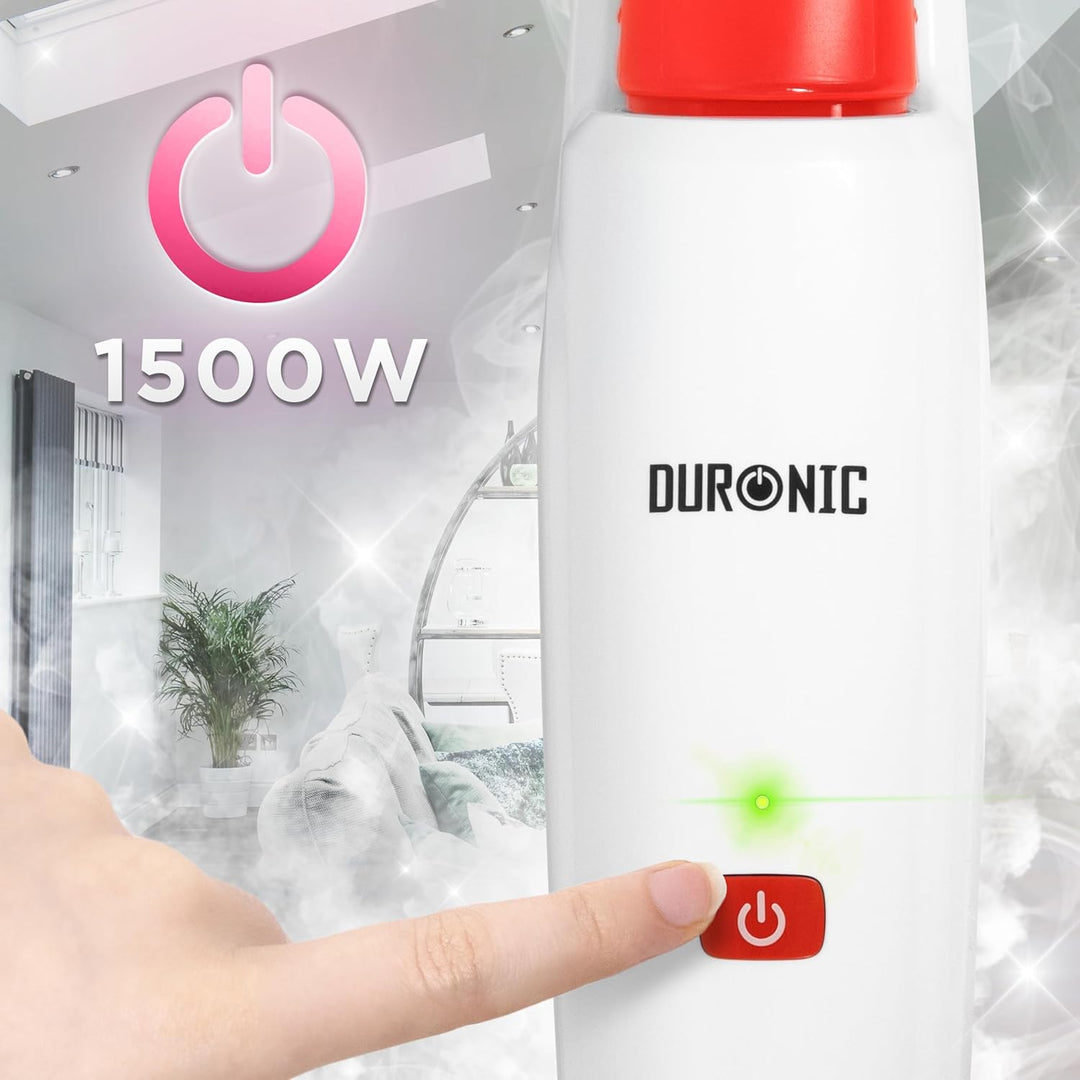 Duronic STM15 WE Dampfreiniger, Dampfmopp mit 500 ml Wassertank, Dampfmop für Böden, Dampf Bodenrein