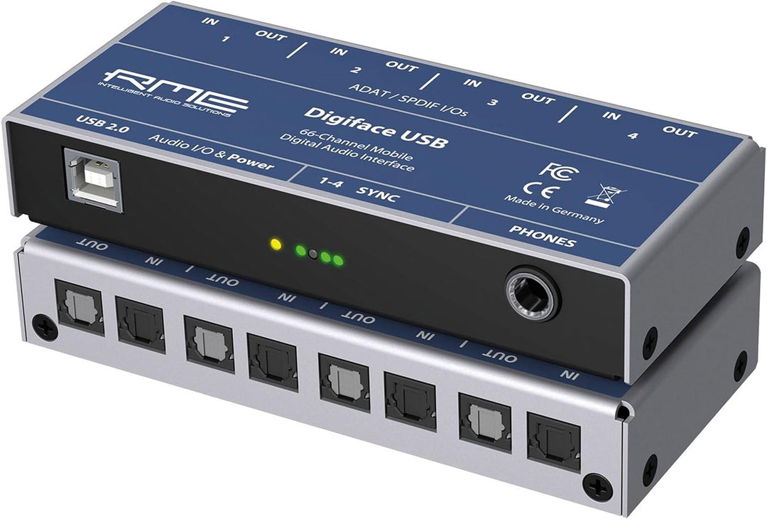 RME Digiface USB USB Digital Audio Interface mit 4 optischen Eingängen/Ausgängen und Bus Power, 32"/