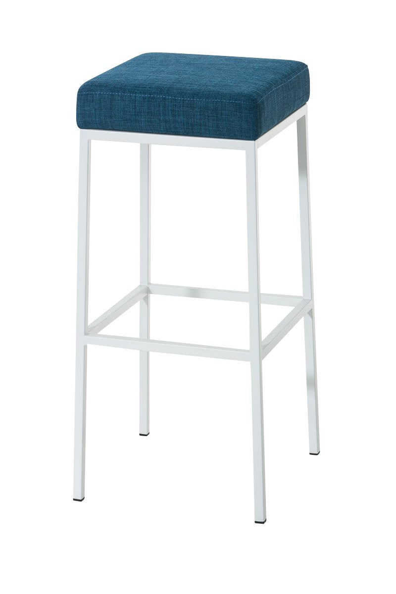 CLP Barhocker MONTREAL mit Stoffbezug | Thekenhocker mit einer Sitzhöhe von 80 cm | Gepolsterte Sitz