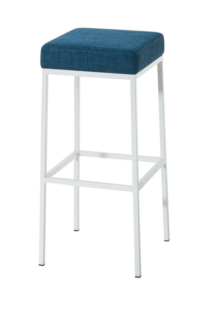 CLP Barhocker MONTREAL mit Stoffbezug | Thekenhocker mit einer Sitzhöhe von 80 cm | Gepolsterte Sitz