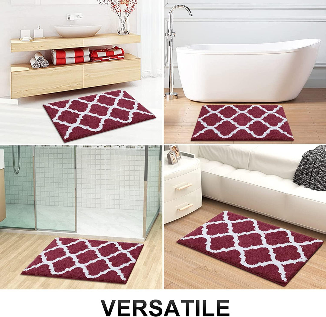 Homaxy rutschfest Badematten Set 2 teilig Weich Hochflor Bad WC Badezimmerteppich Mikrofaser Badvorl
