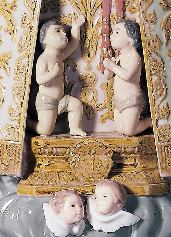 LLADRÓ Valencianische Madonnen-Figur. Nummerierte Auflage. Unsere Dame Der Verlassenen. Porzellan.