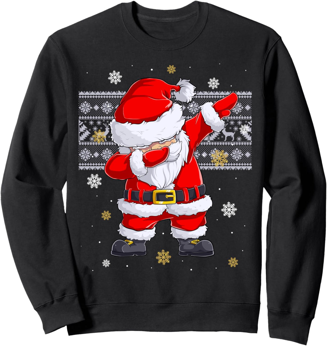Kids Weihnachten Geschenk Dab vom Weihnachtsmann Kinder Sweatshirt