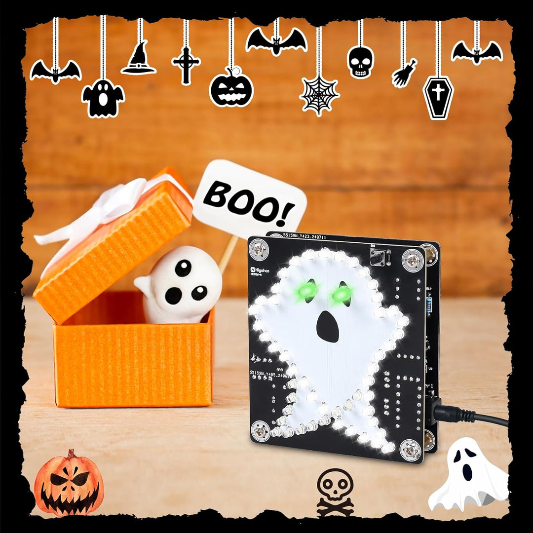 PEMENOL löt bausatz, Geist LEDden Spooky Skull Pattern Halloween Dekoration elektronik bausatz Holid