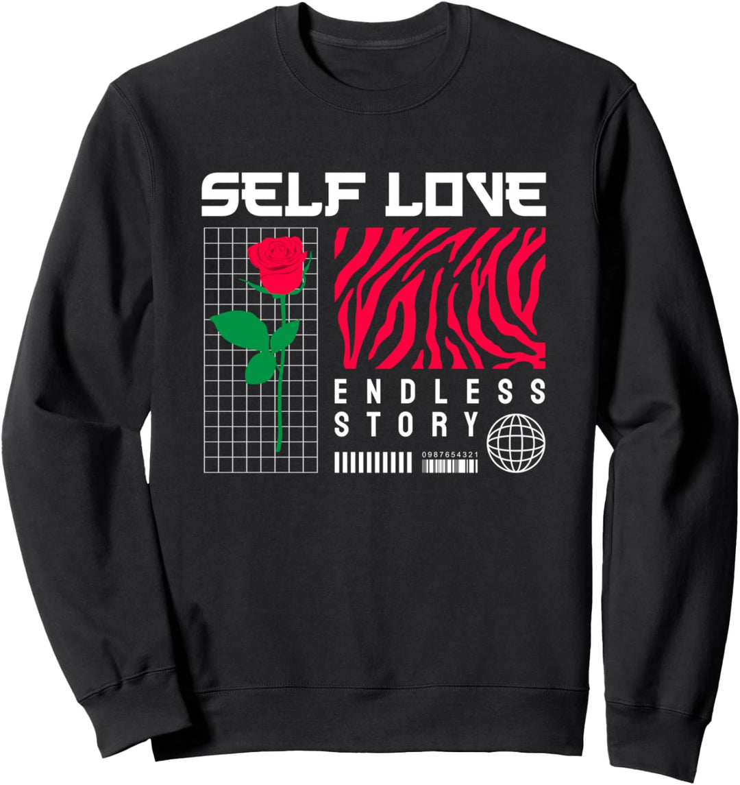 Self Love - Sad Aesthetic Edgy Streetwear Sweatshirt