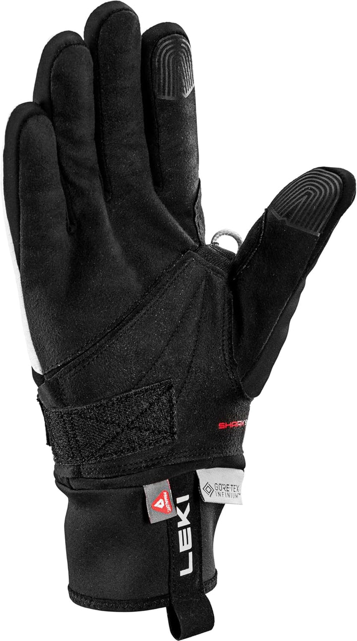 LEKI Damen PRC ThermoPlus Shark Handschuhe EU 8.5 black-white, EU 8.5 black-white