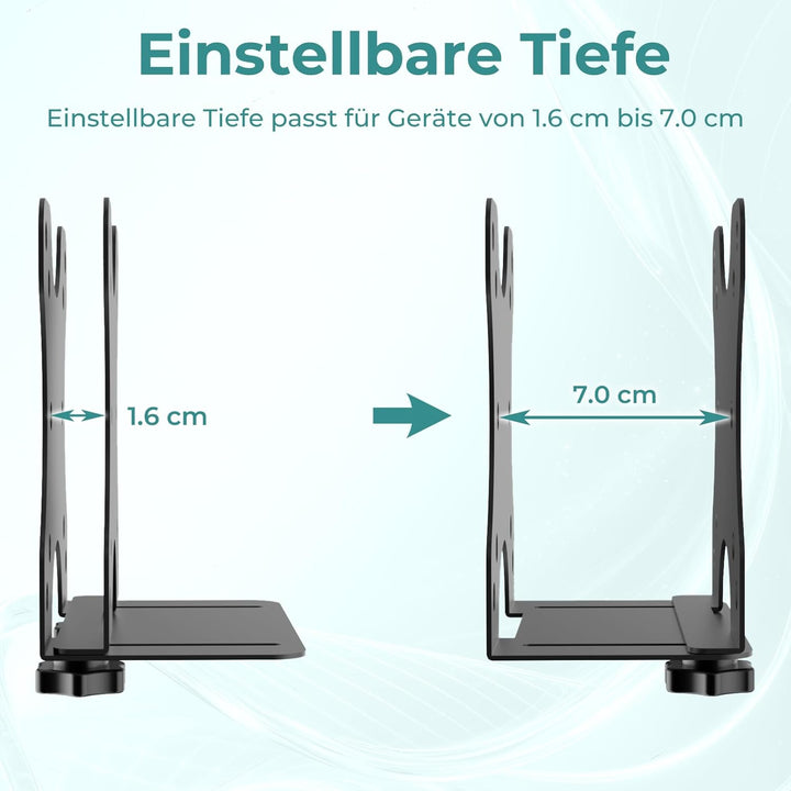 Yaotieci Verstellbare Mini-PC Halterung, Wand und unter Tisch, auch für Monitorarm und Monitorstände
