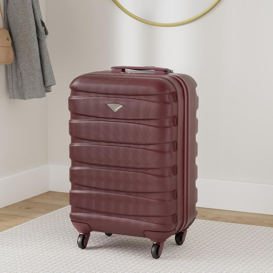 Flight Knight Leichte 4-Rad-abs-hartschalenkoffer Handgepack, Zugelassen Fur Uber 35 Fluggesellschaf