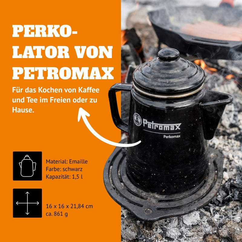 Petromax Tee- und Kaffee Perkolator Schwarz 1.3 Liter
