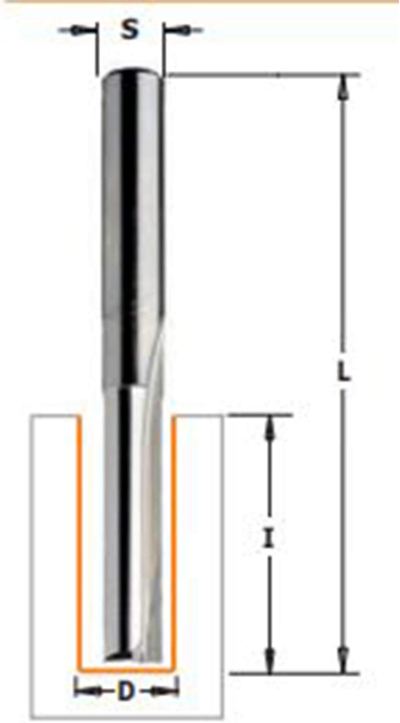 CMT Orange Tools 912.621.11 – Fräser Gerade HM S 12 D 12 x