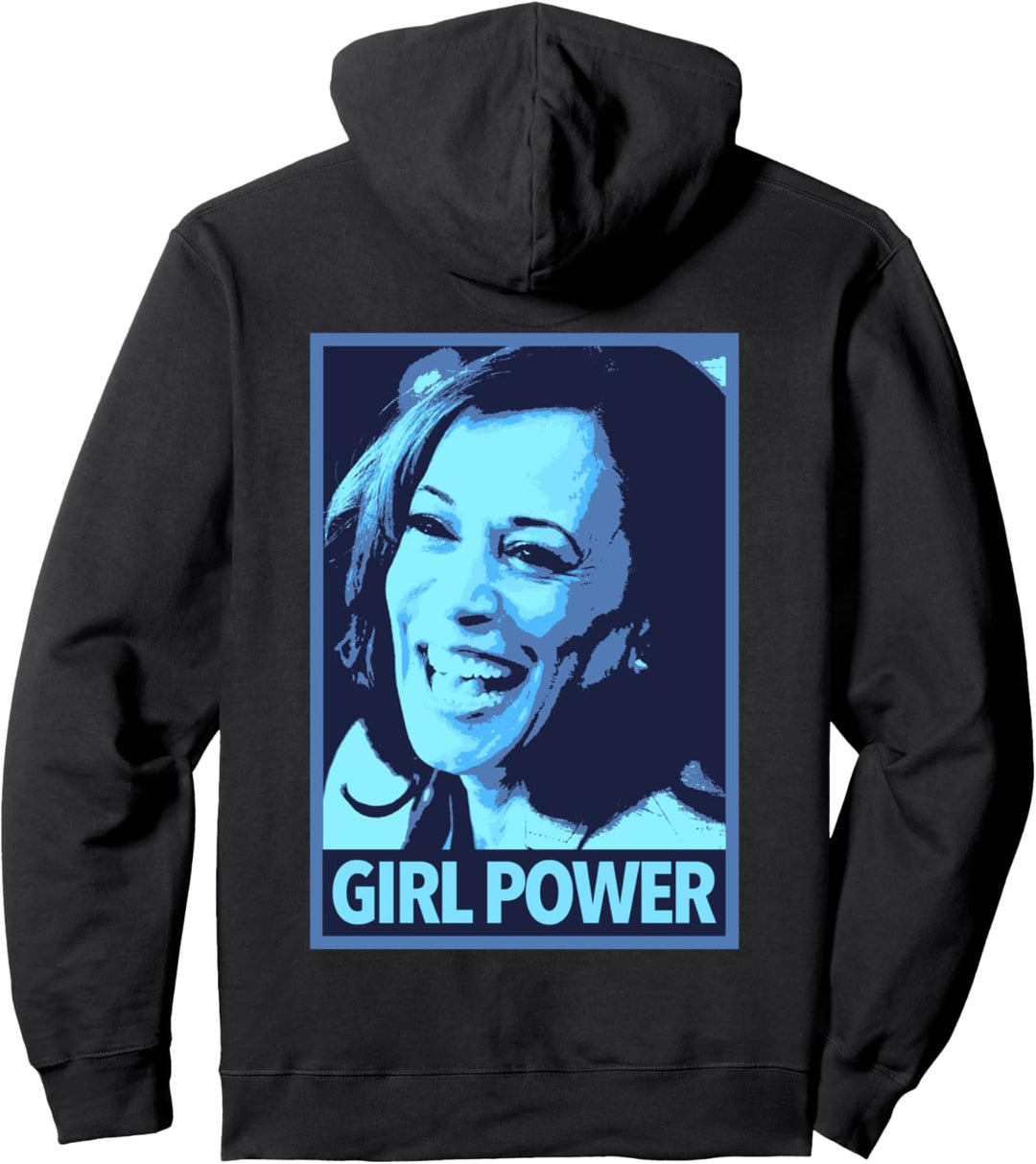 Kamala Girl Power (blue) Pullover Hoodie