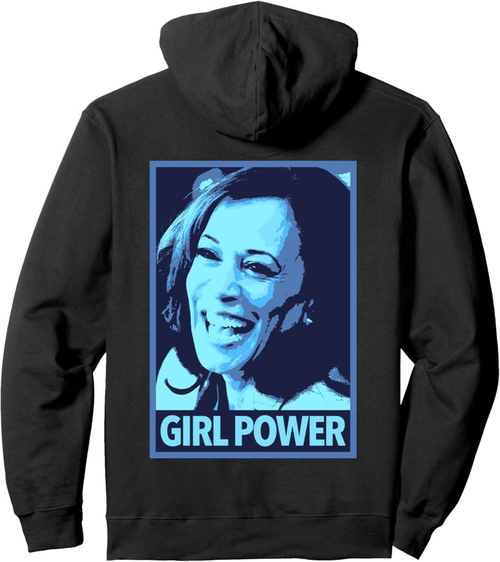 Kamala Girl Power (blue) Pullover Hoodie