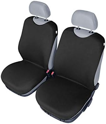 Sitzbezüge T-Shirt aus Baumwolle schwarz, waschbar, für Vordersitze ohne Airbag