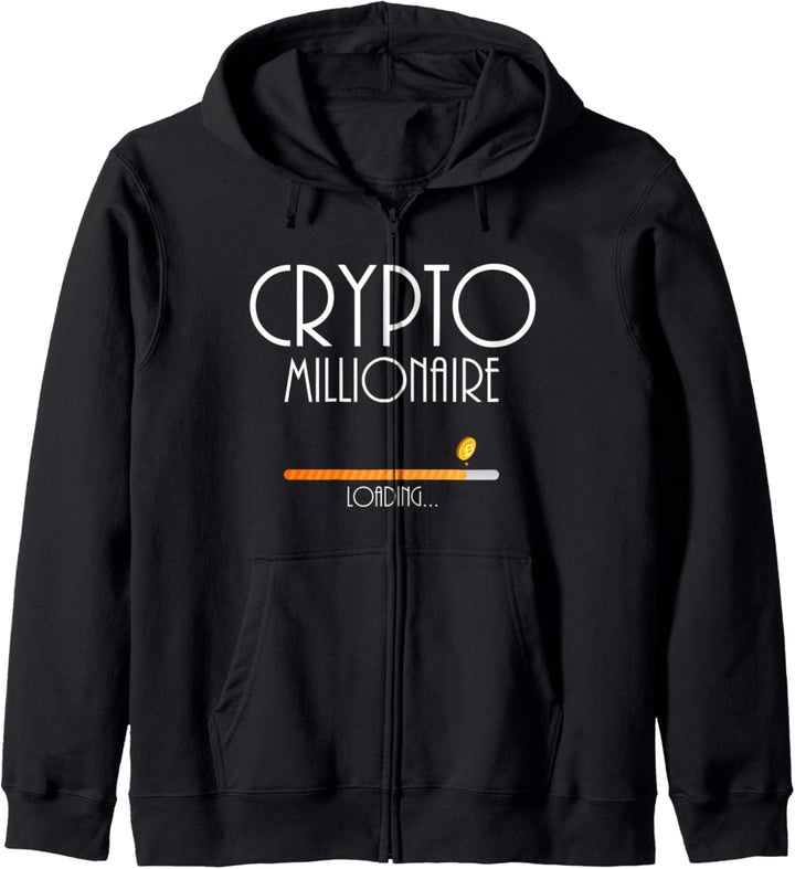 Crypto Millionaire Loading Bitcoin Lover Kapuzenjacke