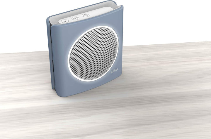 EXTEL diBi Flash Soft Grey Funk Türklingel, bis zu 200m Reichweite, Grau / Blau