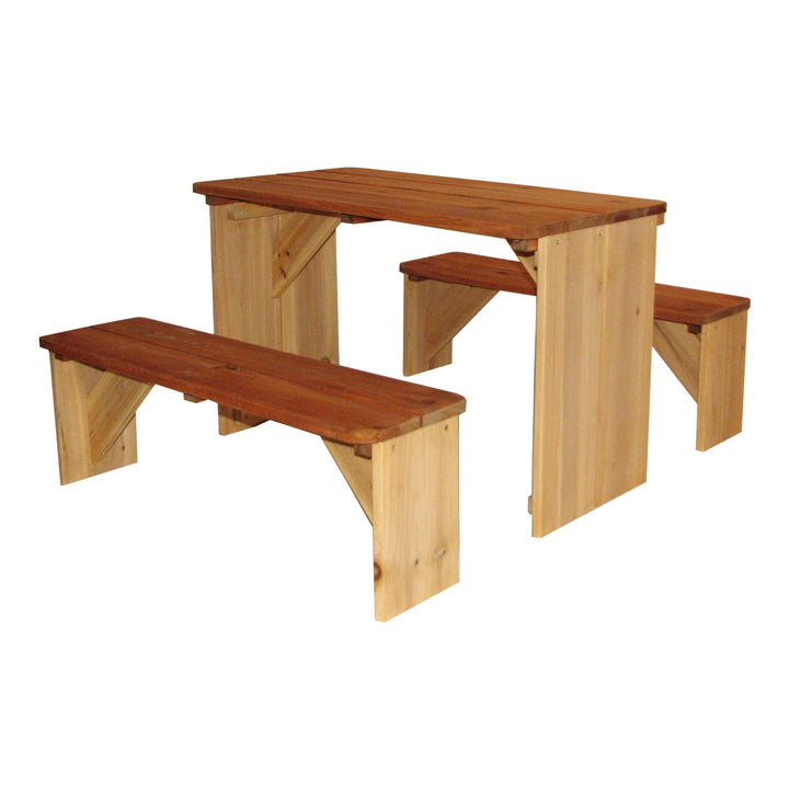 AXI ZidZed Picknick Set aus Holz XXL | Picknicktisch & Picknickbank für Kinder