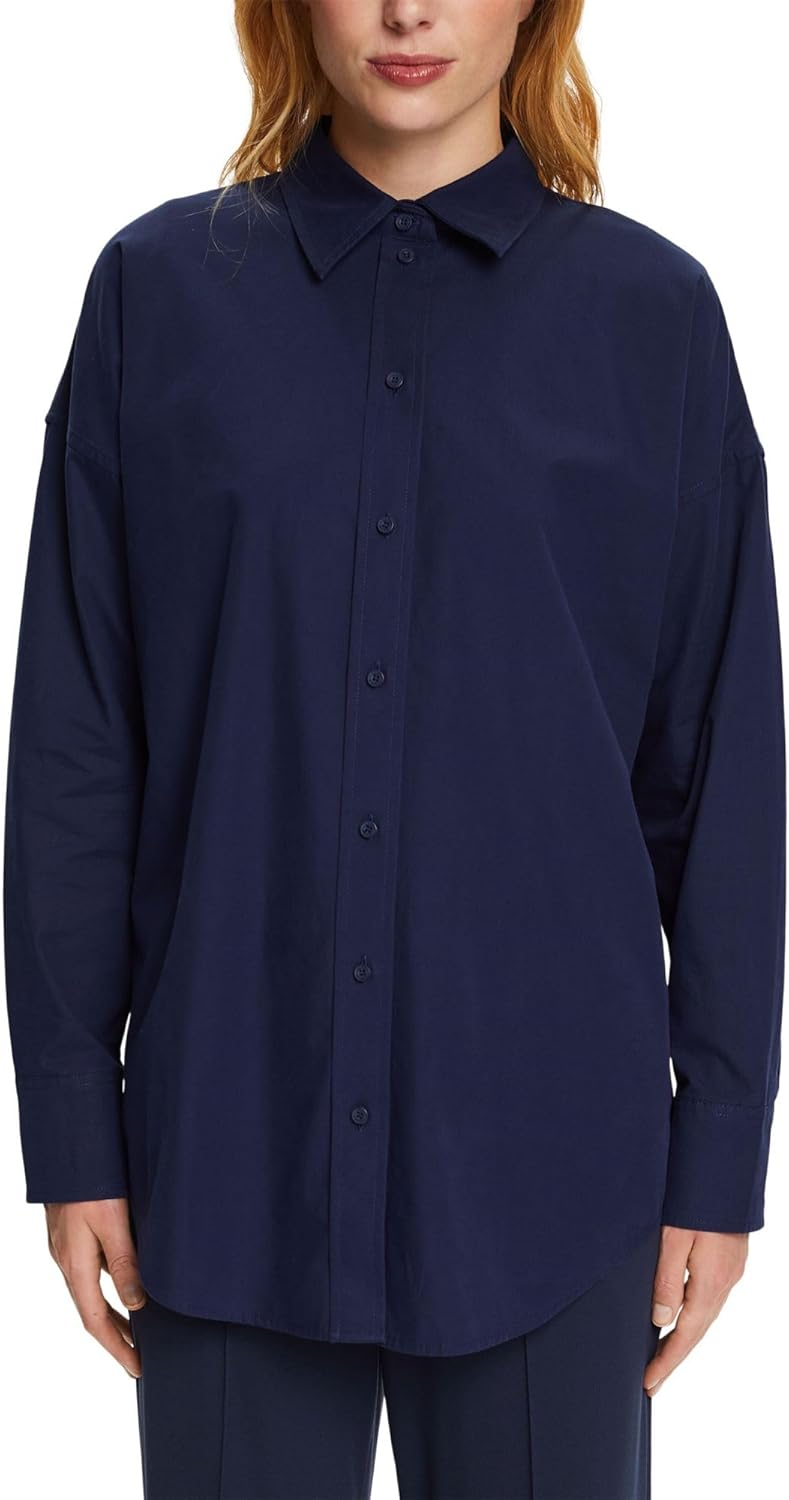 ESPRIT Oversize-Hemdbluse XXS Dark Blue, XXS Dark Blue