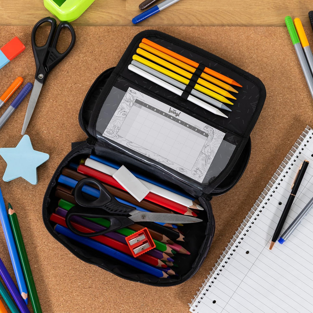 Baagl Federmäppchen für Mädchen - Schulmäppchen für Schreibwaren - Schulsachen Federtasche, Jungen F