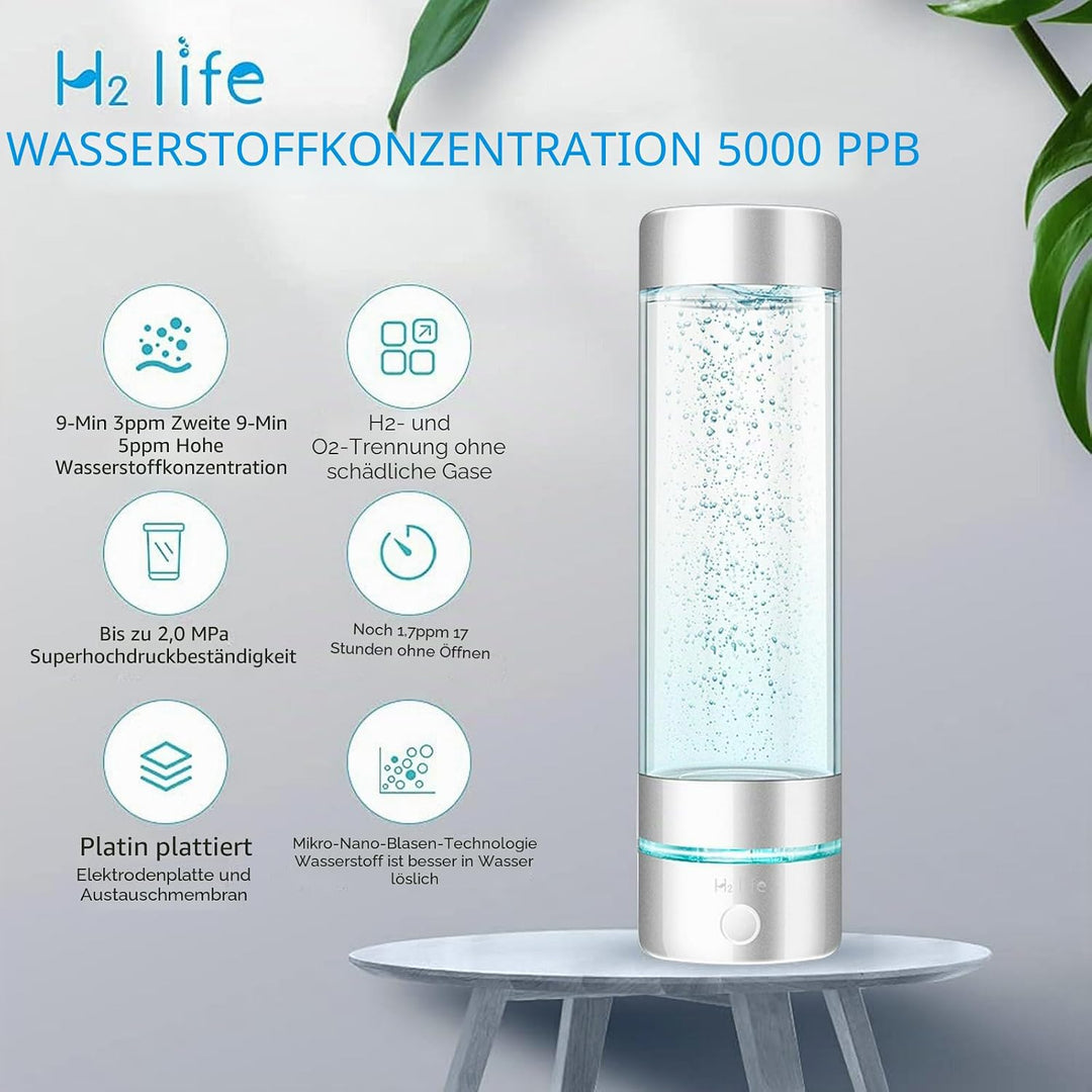 Wasserstoff Wassergenerator, professionelle BPA freie Wasserstoff Wasserflasche Dual Modus tragbarer