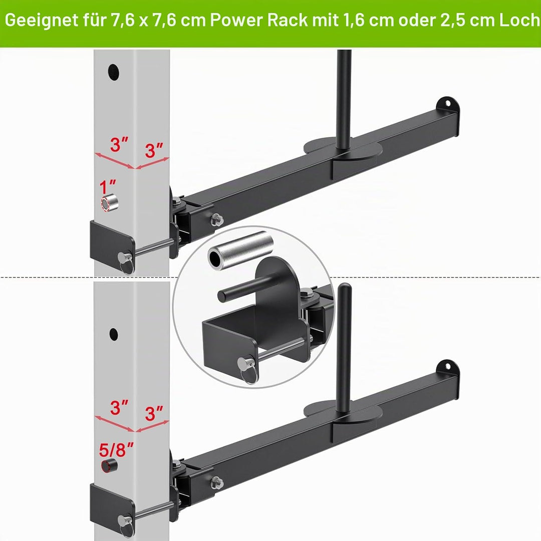 SELEWARE Gürtel Kniebeugenhebelarm Befestigung für 5,1 x 5,1 cm und 7,6 x 7,6 cm Power Cage, Squat R