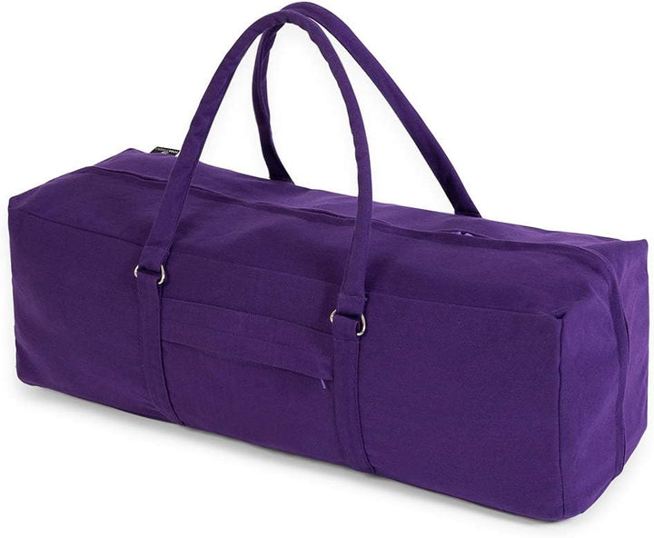 Yoga Studio YS/KitBag/SolidColours/Purple Yoga Kit, 71 x 23 x 18 cm, Baumwolle Yogamatte Tasche mit