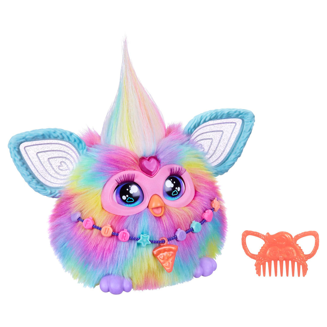 Hasbro Furby Tie Dye Elektronisches Plüschtier für Jungen und Mädchen ab 6 Jahren, Plüschtier mit Ge