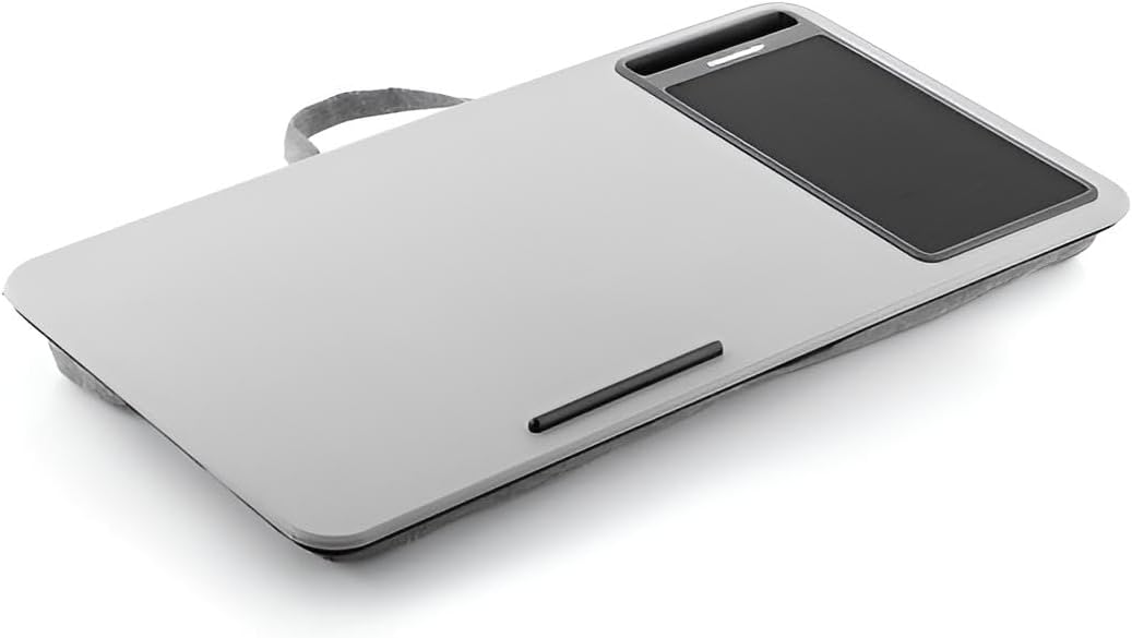 Premium Laptop-Tisch für Bett, Sofa, Couch, Auto Dank Kissen | Laptop Unterlage Schoss mit Mauspad |