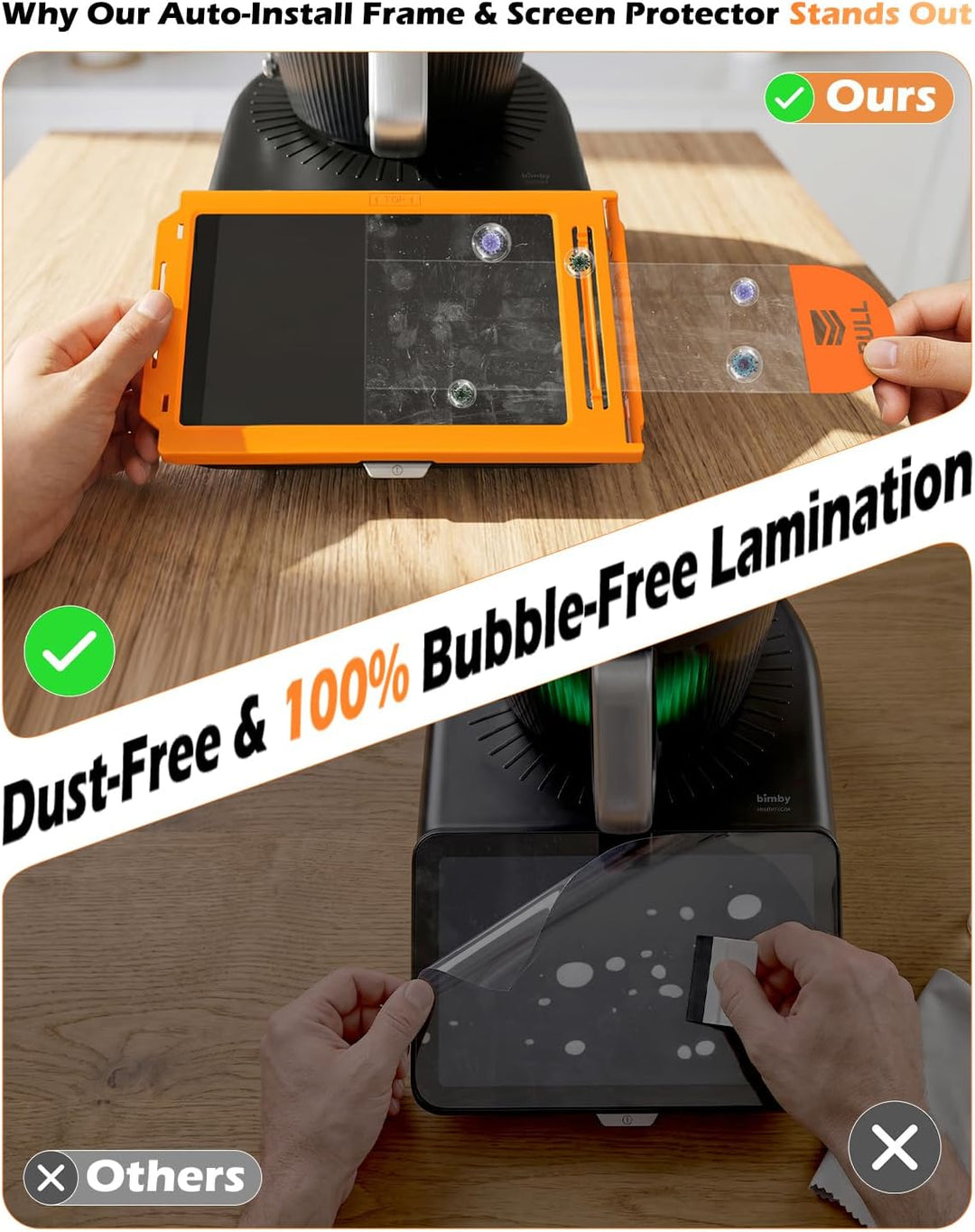 CloudValley [Auto-Installation Schutzfolie für Vorwerk Thermomix TM7 für Panzerglas, 9H Härte Schutz