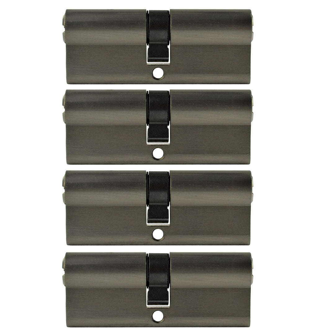 LÖWEN 60 mm 4x Zylinderschloss 30/30 Doppelzylinder gleichschliessend Massive Schliesszylinder inkl.