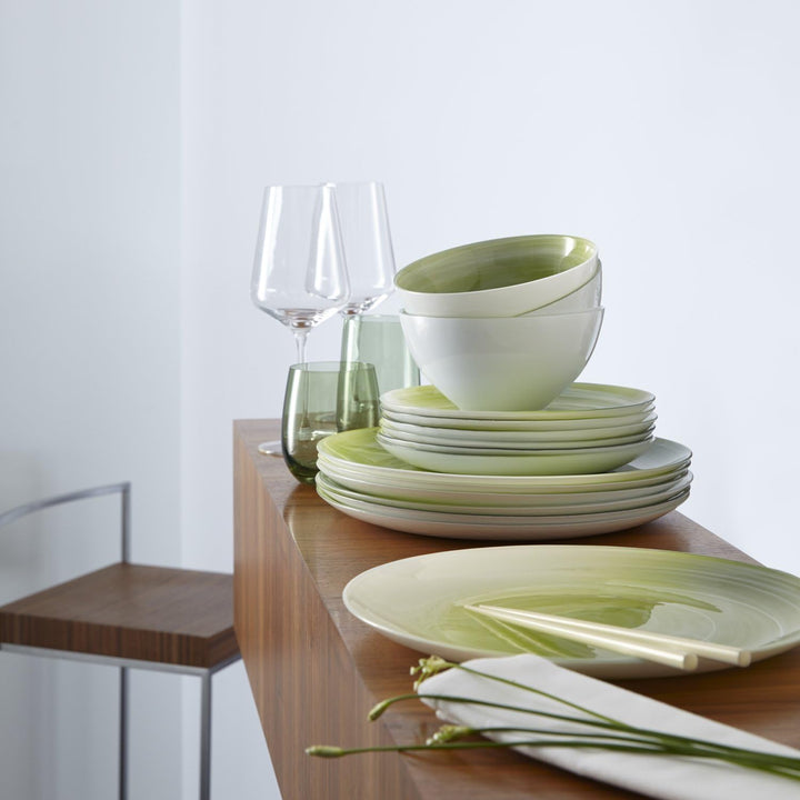 LEONARDO HOME GIARDINO Schale 24 cm Verde, Glas, Gruen, 24 x 24 x 14 cm