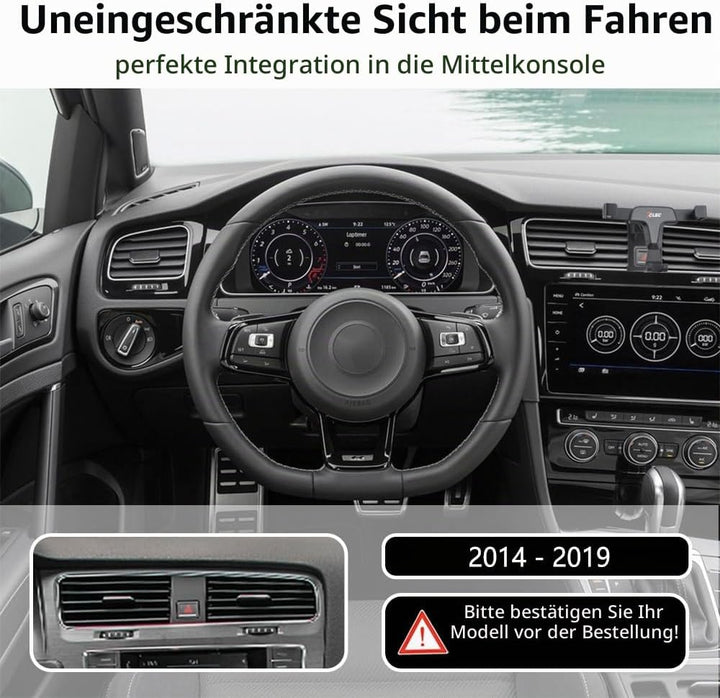 AYADA Handyhalterung Kompatibel mit Golf 7, Handy Halter Phone Holder Gravity Auto Lock Stabil ohne