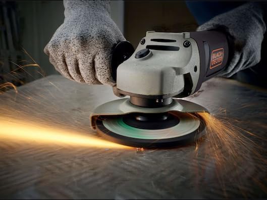 Black+Decker Winkelschleifer (mit 3-Positionen-Zusatzhandgriff, 1200 W, 125 mm, Nullspannungsschalte