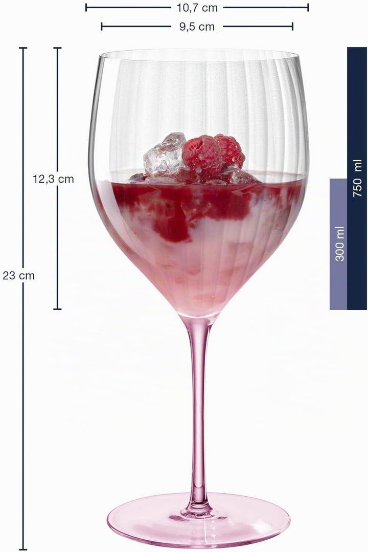 Leonardo Poesia Cocktailglas 6er Set, spülmaschinengeeignete Getränkegläser für Mixgetränke, Höhe 23