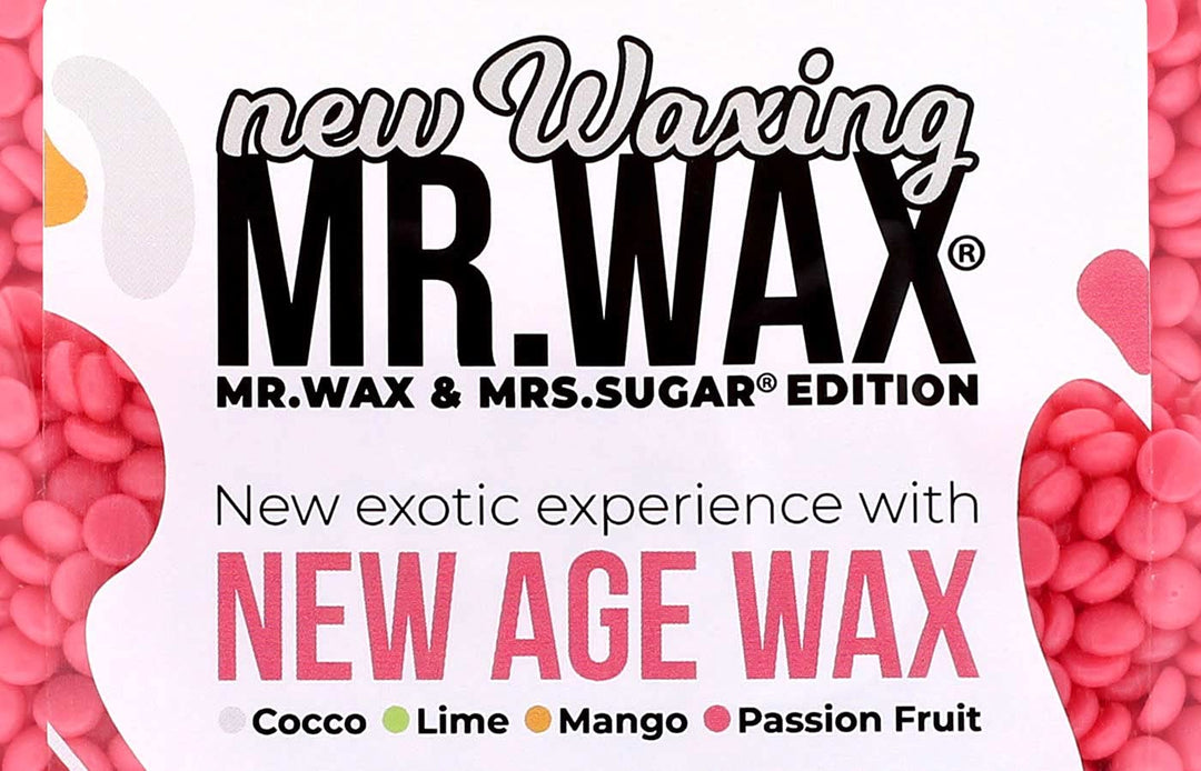 Mr. Wax New Age Waxing Passionsfrucht Wachsperlen für Haarentfernung, Wachs Warmwachs Perlen, schmer