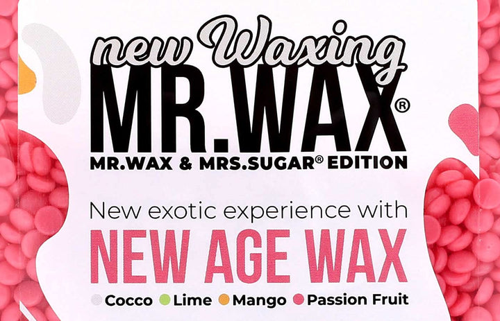 Mr. Wax New Age Waxing Passionsfrucht Wachsperlen für Haarentfernung, Wachs Warmwachs Perlen, schmer