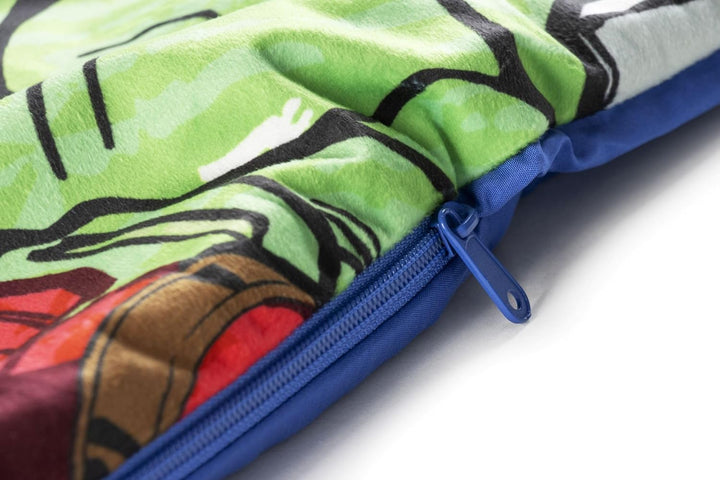 Schlafsack & Kuschelkissen 2er Set für Kinder – Weicher Indoor-Schlafsack mit Tragegriff, Ideal für
