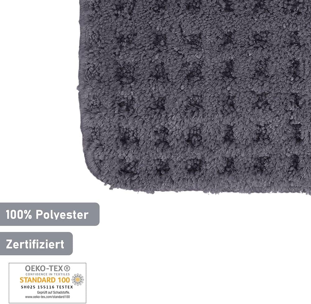 PANA Flauschiger Badvorleger in versch. Farben und Grössen • Badteppich aus weichen Mikrofasern • ru