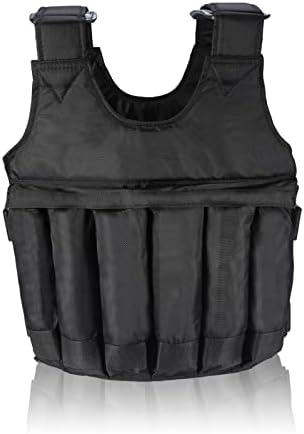 Estink Gewichtsweste(Leere Weste ohne Stahlplatte), Verstellbare Trainingsweste Gilet Gewichtete, Ma