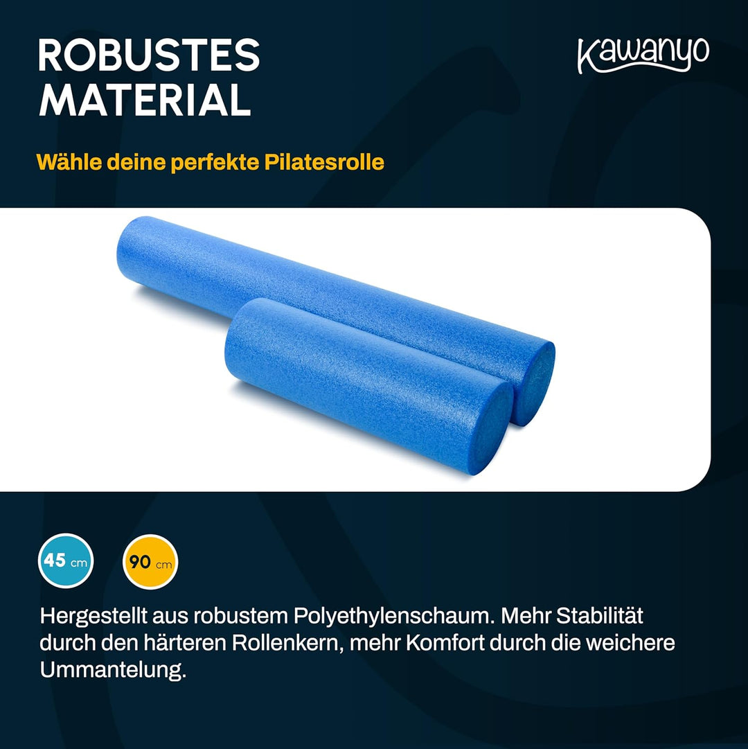 Pilates Rolle für Stabilitäts- &amp; Balanceübungen – Übungshilfe zum Pilatestraining – Yoga Rolle aus H