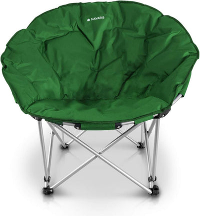 Navaris Moon Chair Faltsessel rund - Camping Stuhl Outdoor Klappstuhl - Campingstuhl mit Tasche - An