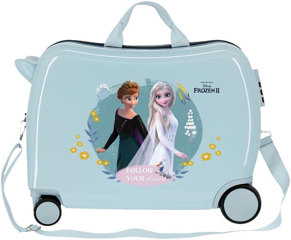 Disney Frozen Follow Your Dreams Kinderkoffer, Blau, 50 x 38 x 20 cm, starr, ABS, seitlicher Zahlenk