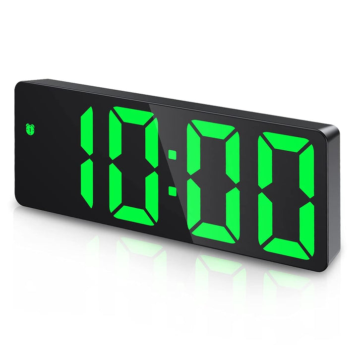 Digitale Wecker, LED Uhr, Tischuhr mit Temperaturanzeige, Reisewecker, einstellbare Helligkeit, 12/2