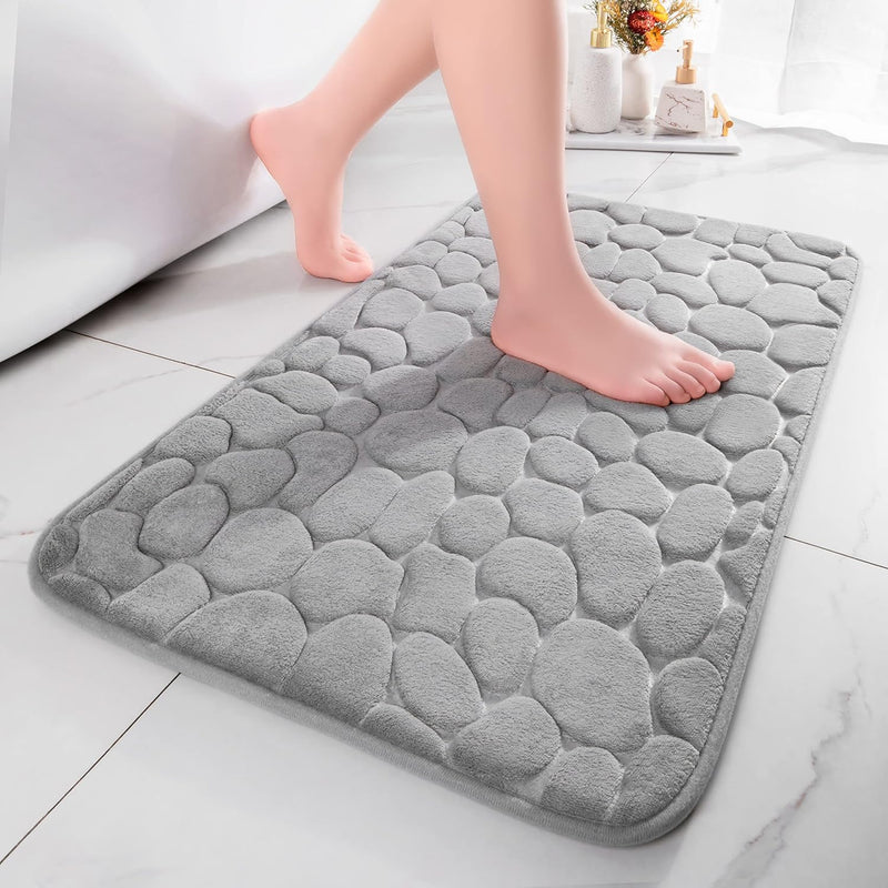 chakme Badematte Memoryschaum Badteppich Saugfähige Badvorleger Badezimmerteppich Duschmatte Deko Fu