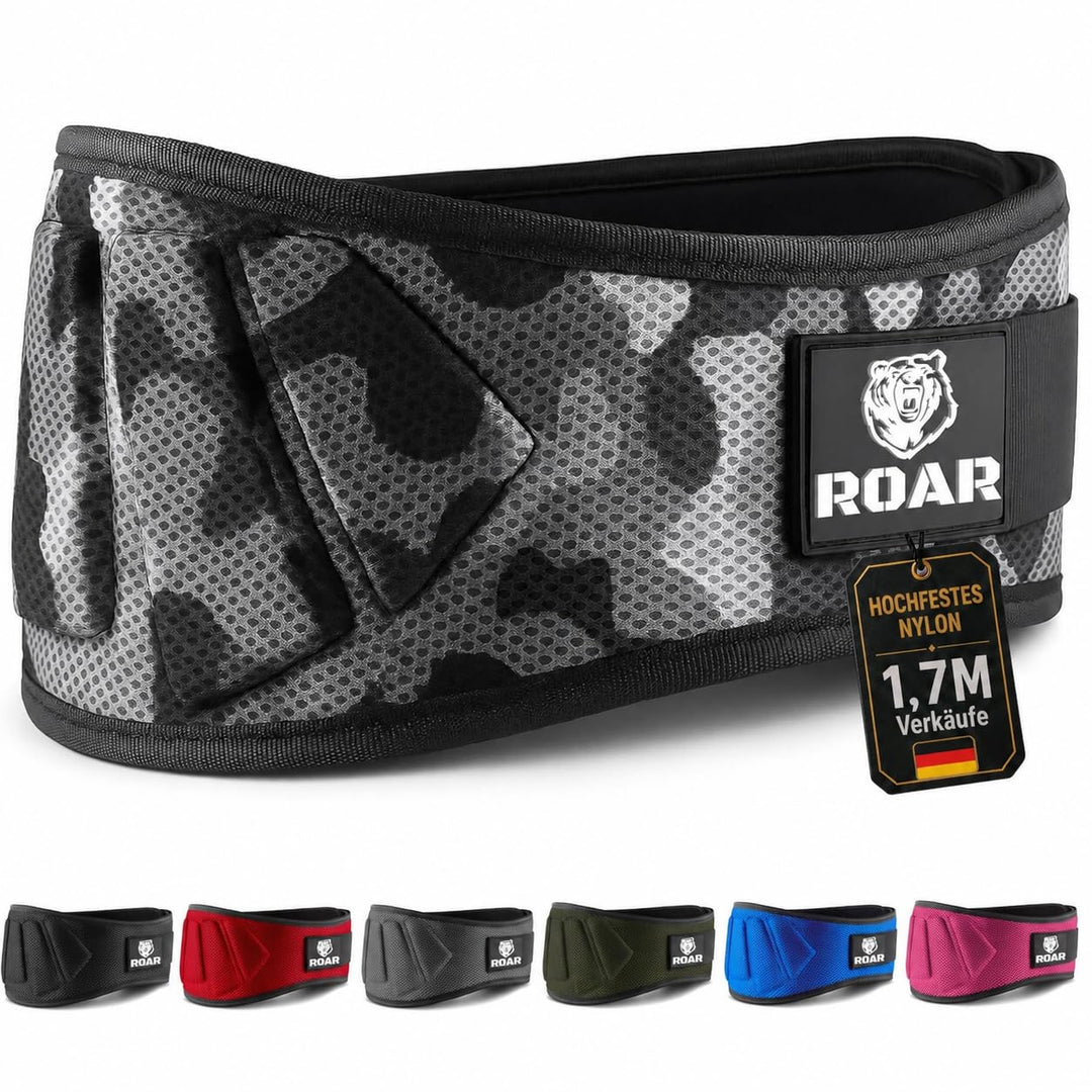 Roar® Gewichthebergürtel Herren und Damen, Lifting Belt for Gym, Powerlifting Gürtel Gewichtheben, W