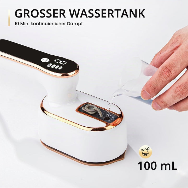 Mini Dampfbügeleisen, Steamer Dampfglätter 2 in 1 für Trocken- und Nassbügeln, Tragbares Reisebügele